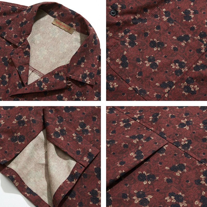 Japanese retro ethnic style Cu - Vintage Hawaiian Floral Shirt 评论和价格