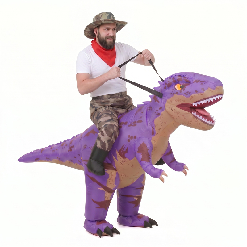 Funny Camo purple T-Rex Inflat - Suits 评论和价格