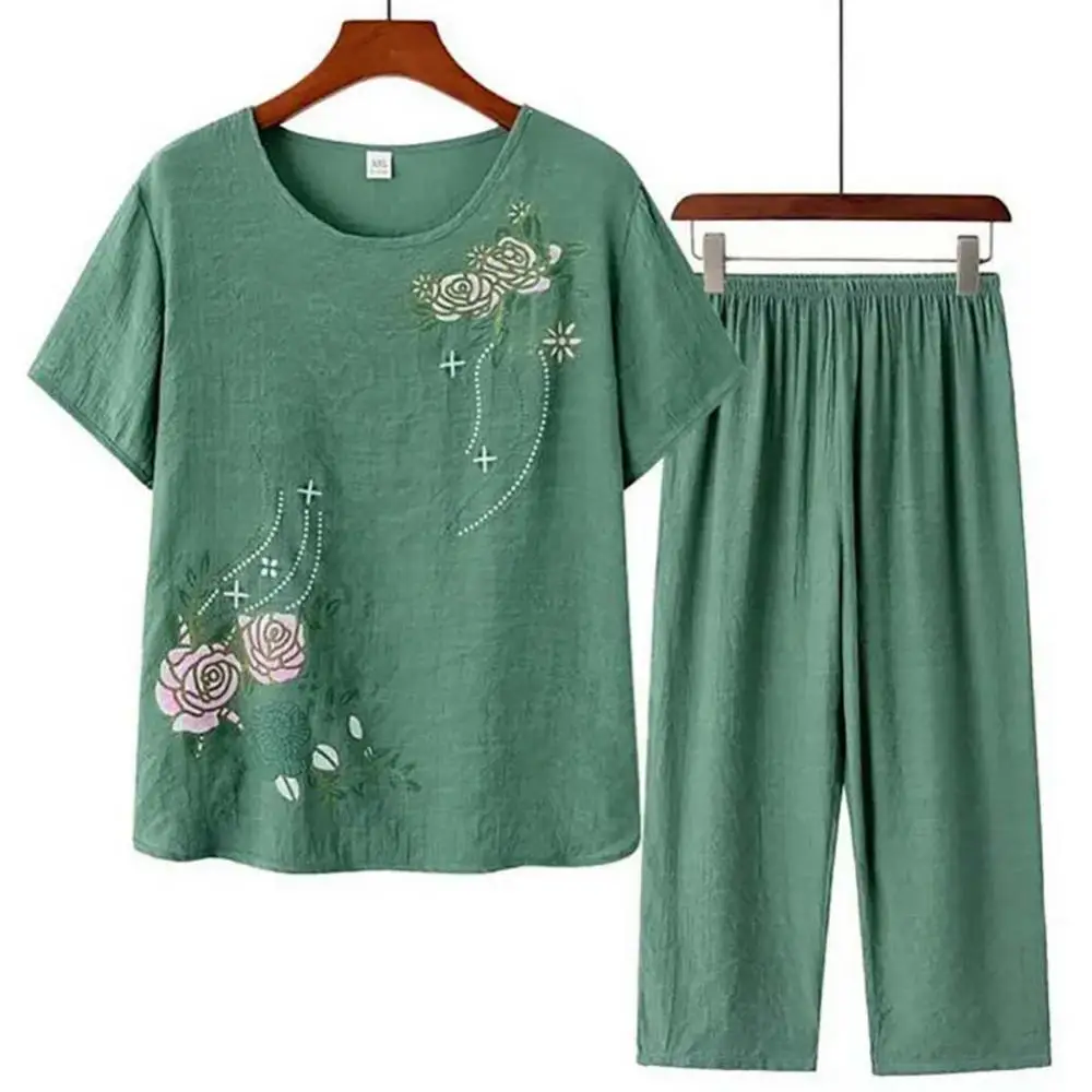 Middle-aged elderly women's sh - Mens Linen Shirt Long Sleeve 评论和价格