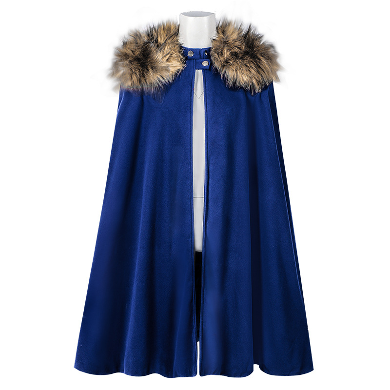 Halloween Woolen Cape Retro Fu - Jackets 评论和价格