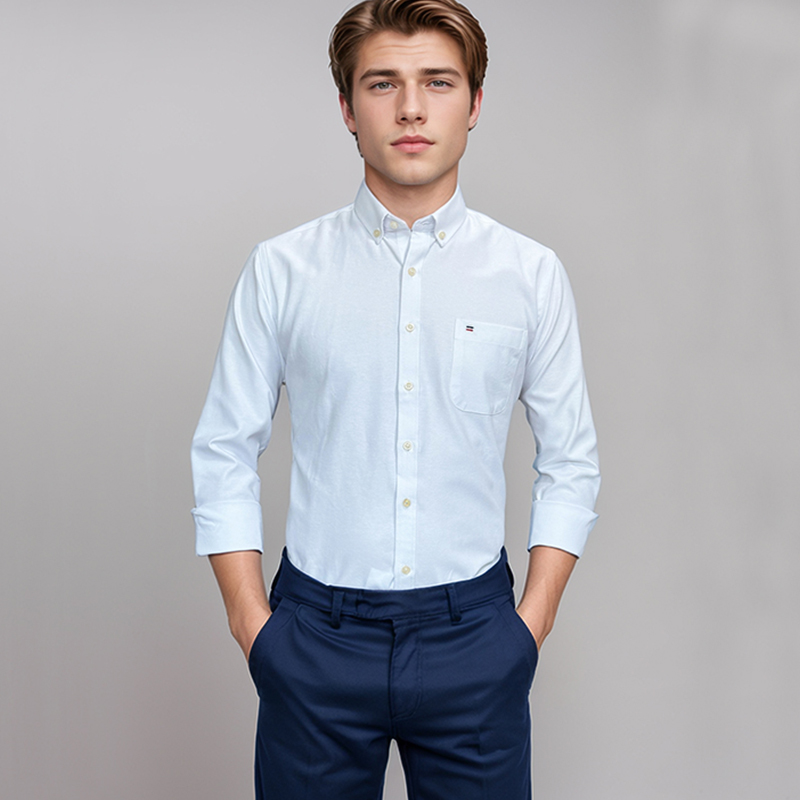 Men's 100% Cotton Shirt Long S - Oxford Cotton Casual Shirt Business 评论和价格