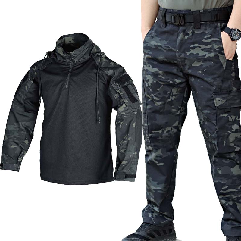 Tactical Uniform Set Military  - Tactical Military Shirt Cargo 评论和价格